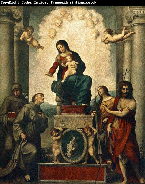 Antonio Cavallucci Madonna with St Francis